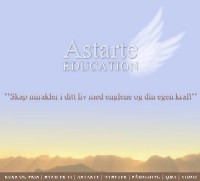 Portada de la web de Astarte Education, la escuela creada por la princesa Marta Luisa de Noruega. El lema dice: �Crea milagros en tu vida con los �ngeles y tus propias fuerzas� (Foto: Web de Astarte Education)